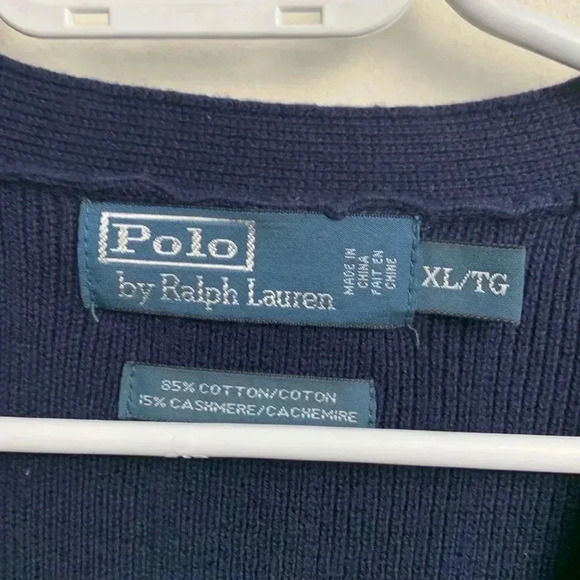 Polo  by Ralph Lauren vintage argyle sweater vest, 85% cotton,15% cashmere - Picture 4 of 7